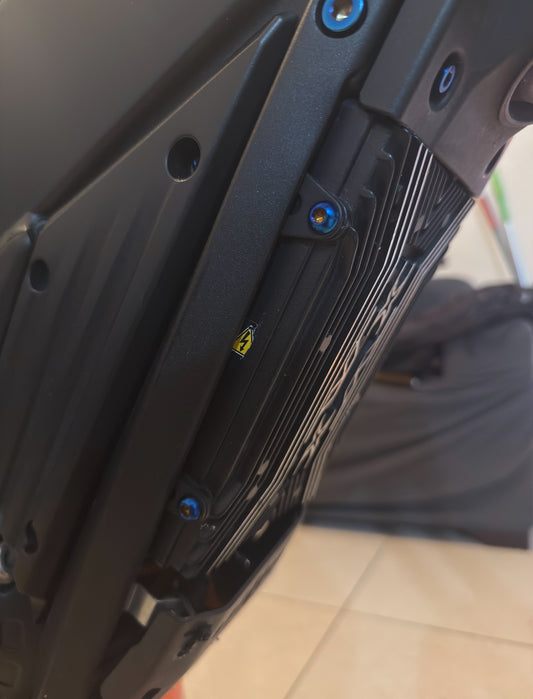 Titanium Controller Bolts — Burnt Blue (Talaria XXX / Surron)