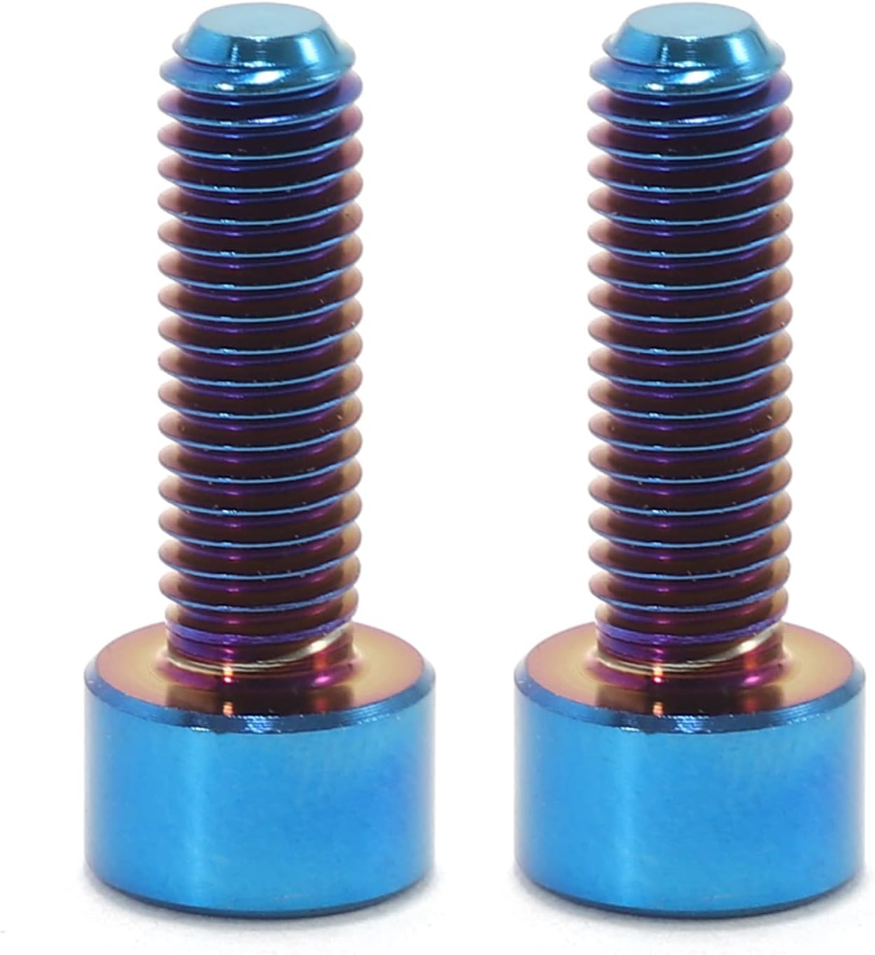 Burnt Blue Titanium Handbrake Bolt Set — Formula Brakes