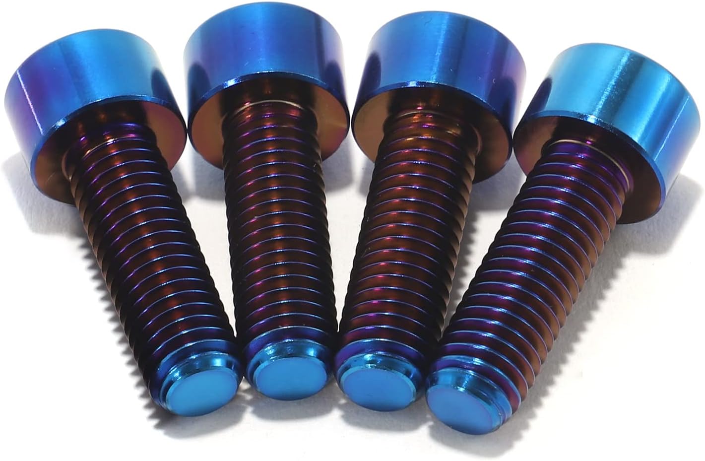 Burnt Blue Titanium Footrest Bracket Bolts — Surron / Segway