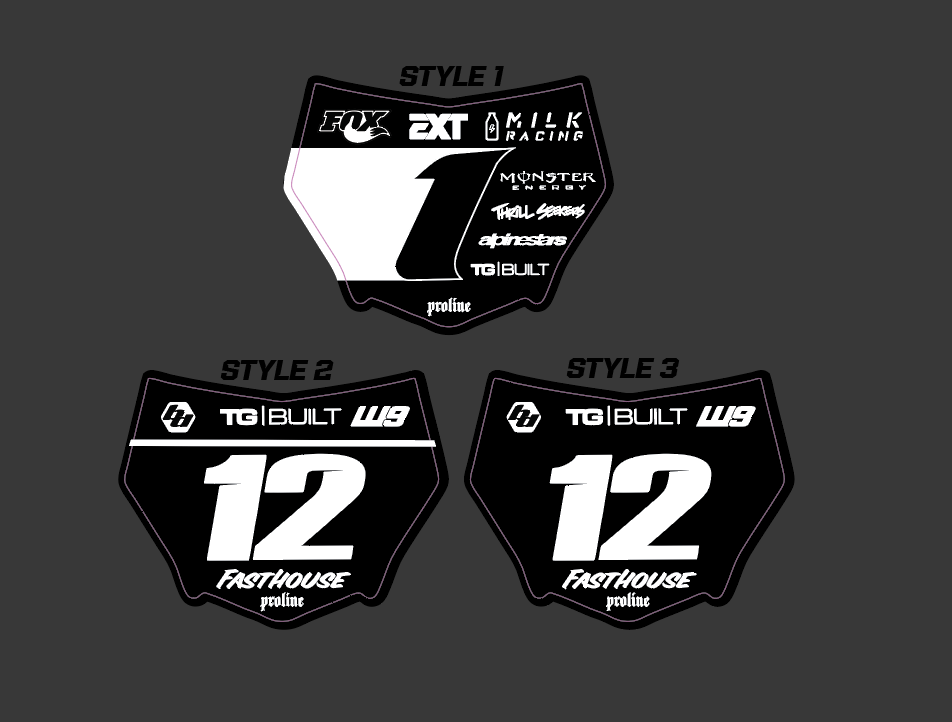 Motocutz Front Plate Decal
