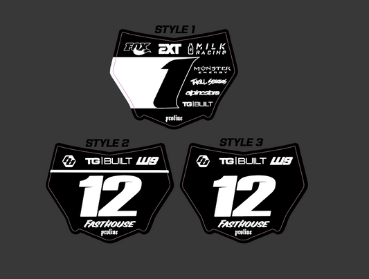 Motocutz Front Plate Decal