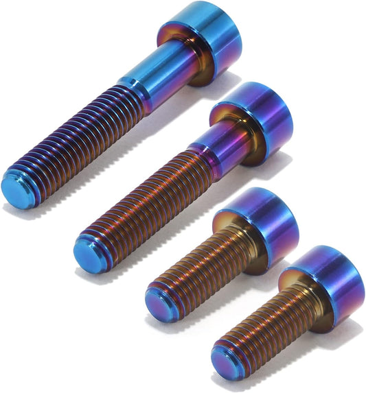 Burnt Blue Titanium Motor Bolts — Lightweight & Strong (Surron / Segway)