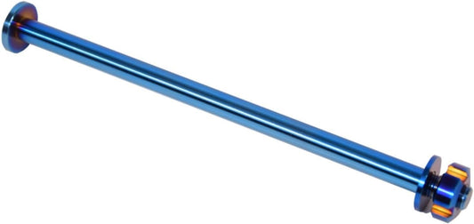 Burnt Blue Titanium Center Shaft with Nut — All Emoto